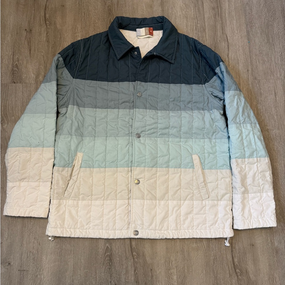 Kith Striped Poplin Carmine Coaches Jacket